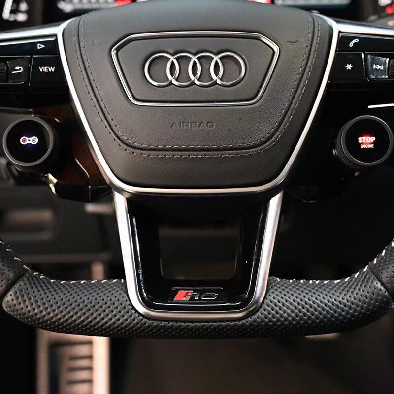 Руль ретрофит 博世适用奥迪a4la6la7la8q5lq7q8改装液晶多功能旋钮按键智能启动 Rdpxf