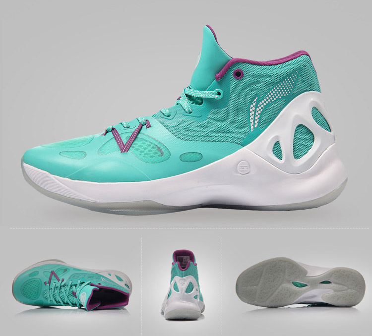 Li Ning âm thanh tốc độ cao 5 giúp giày bóng rổ mùa hè mới Wade way smog mint giày thể thao chống mòn ABAM019 - Giày bóng rổ giày bóng rổ đẹp