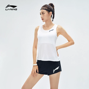 Li Ning, комплект, быстросохнущая светоотражающая майка, шорты, для бега, коллекция 2022