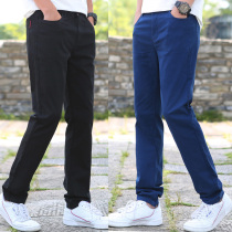 Mens pants Summer pants Casual pants Mens straight pants Loose fat plus size fat slim-fit pants Mens tide