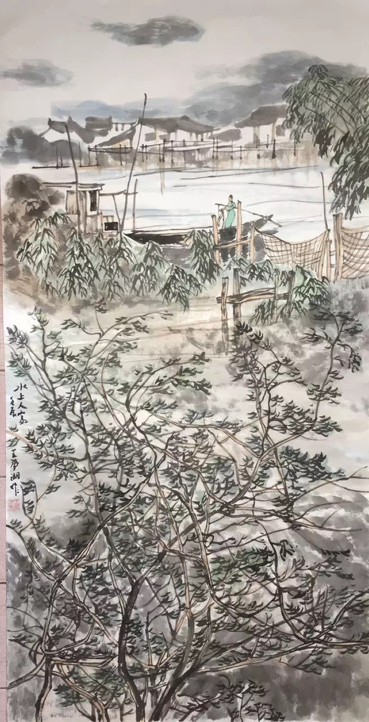 Famous calligraphy and painting Wang Menghu water people's handwritten manuscripts collection antique calligraphy and painting authentic calligraphy and painting boutiques