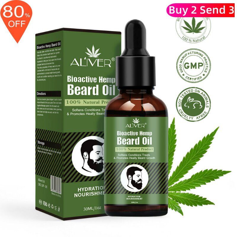 ALIVER beard oil maintenance hu shall nourish nursing beard groth oil to repair essential oils