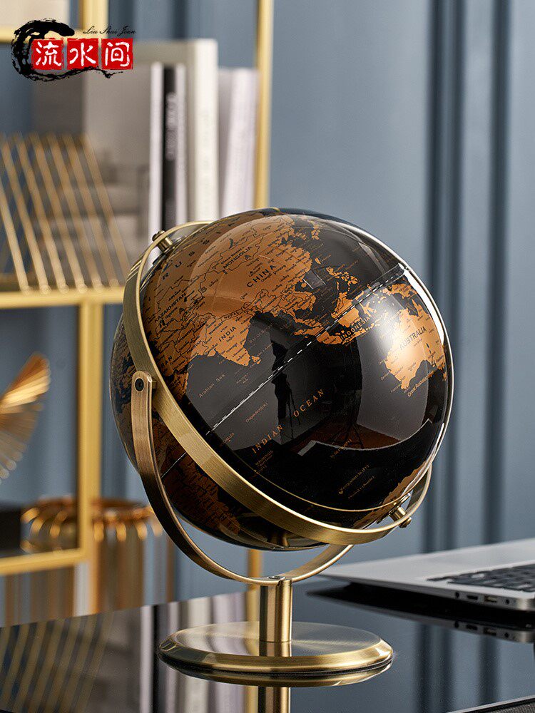 Light luxury globe office desktop fittings modern living room home decoration high-end business gifts