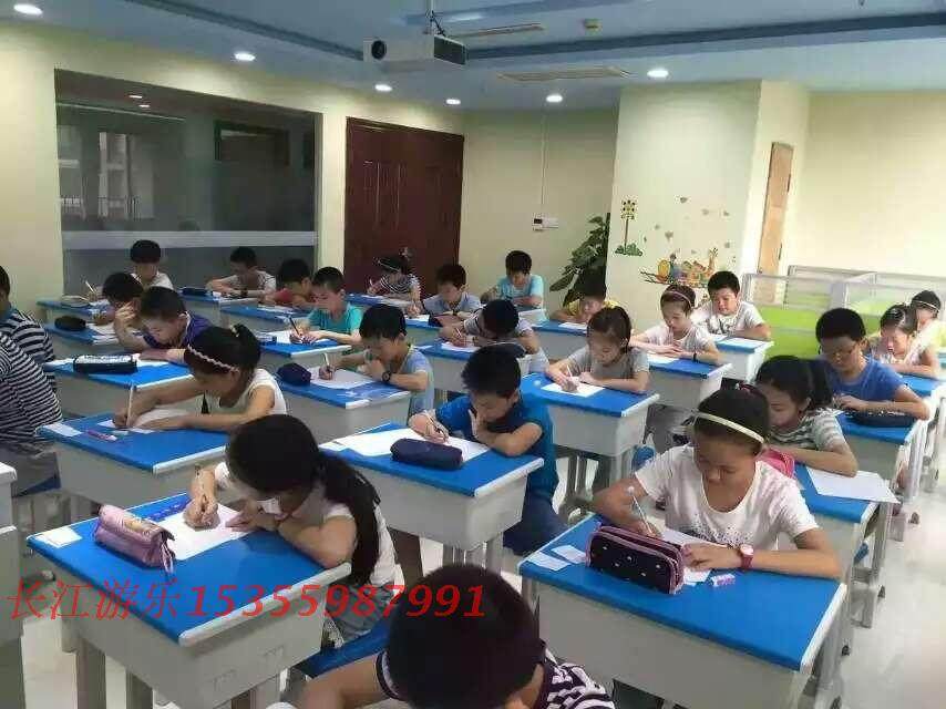 Student Class Table And Chairs Single School Middle School Students Elementary School Students Training Coaching Class Plastic Steel