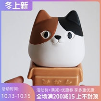 W1962 export new Japanese cat to be adopted shape physical environmental protection humidifier clay cute humidifier