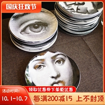 W1962 The beauty of black and white hanging plate dinner plate decoration wall plate decoration plate set Plate Series 1