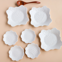 W1962 export American R brand White Crown flower texture three-dimensional seasoning dish sauce dish storage dish