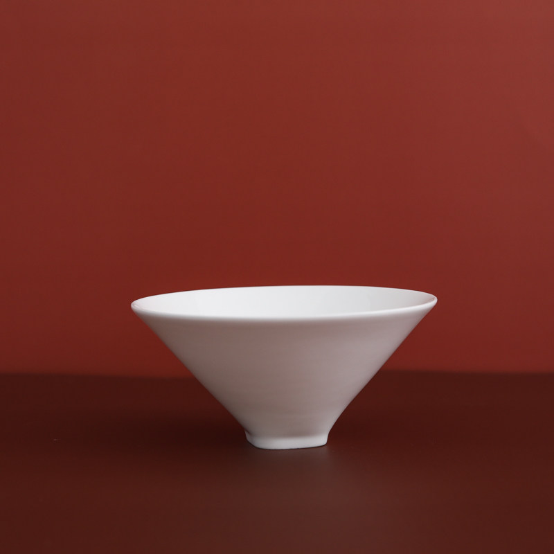 W1962 New museum cooperation high-end Chinese pure white bone China imitation Song Dynasty Wufu cup tea cup small bowl