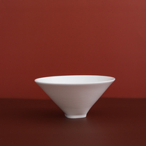 W1962 New Museum cooperation high-end Chinese pure white bone porcelain imitation Song Wufu Cup Tea Bowl