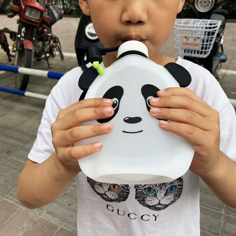W1962 Outlet Korea High Temperature Resistant Edible Silicone Gel Children Spring Tours Outdoor Kettle Winter When Hot Water Bag