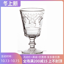 W1962 French imported La Rochère Versailles tall glass glass cup glass bowl series