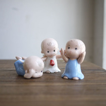  W1962 exported to the United States handmade ceramic big head doll angel doll ornaments cute decorations