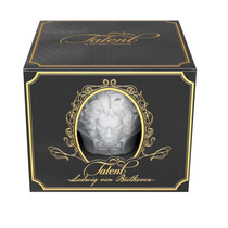 W1962 German imported Tassen ceramic musician portrait coffee cup Beethoven and Mozart head Cup