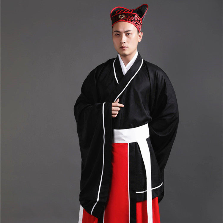 Ancient Clothing Hanfu Men's Genre Gown Gown Mitzpai Mitzpai Costume Han Dynasty Costume Han Dynasty Han Dynasty Sacrificial Costume for the Great Classic Costume