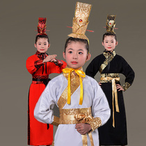 Chinese style childrens ancient costumes Hanfu minister costume boy swordsman chivalrous Costume National Chinese studies calligraphy costume