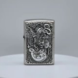 Zorro Pure Brass Shell Kerosene Liner древний серебряный накол антикварный цельный рельеф Pixiu