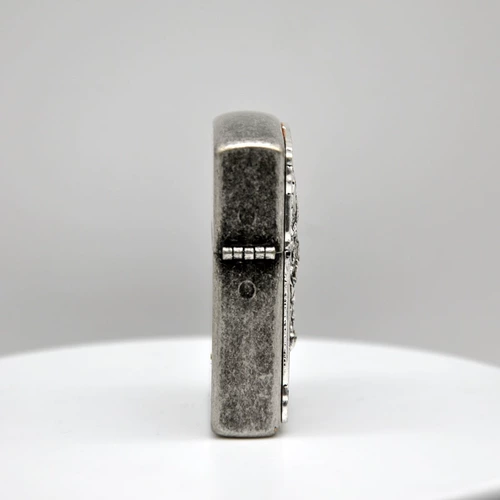 Zorro Pure Brass Shell Kerosene Liner древний серебряный накол антикварный цельный рельеф Pixiu