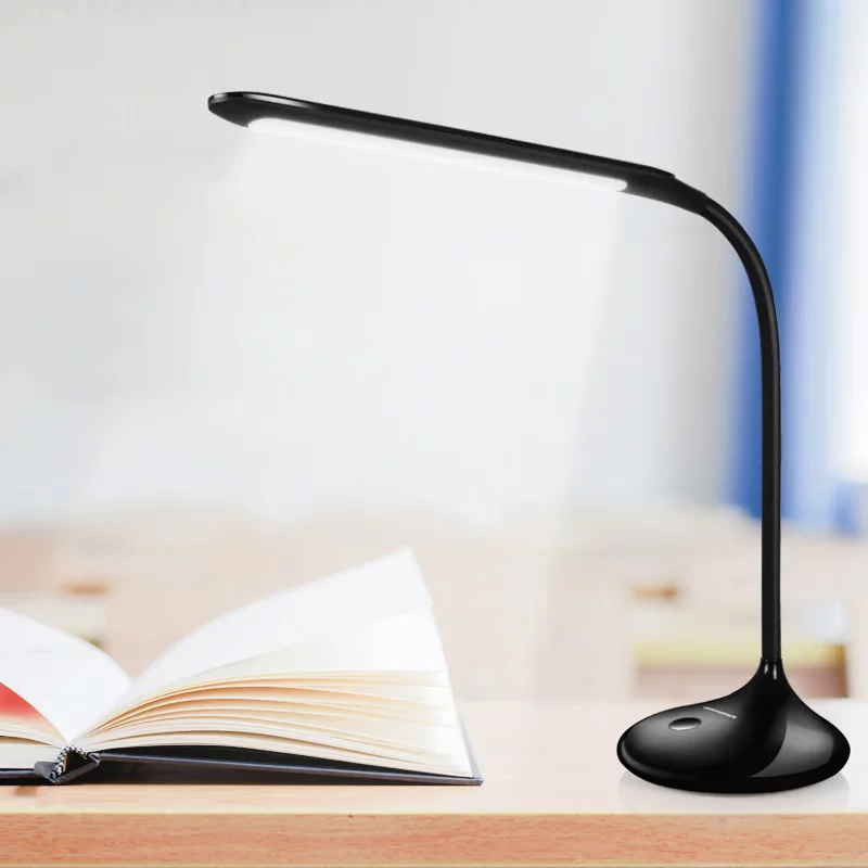 LED настольная лампа для рабочего стола, чтение для спальни для офиса для кровати, для студентов