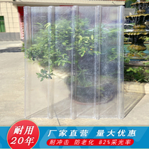 Manufacturer direct sales transparent tile plastic color steel tile FRP tile lighting tile roof GRP roofing sun light house rain shed