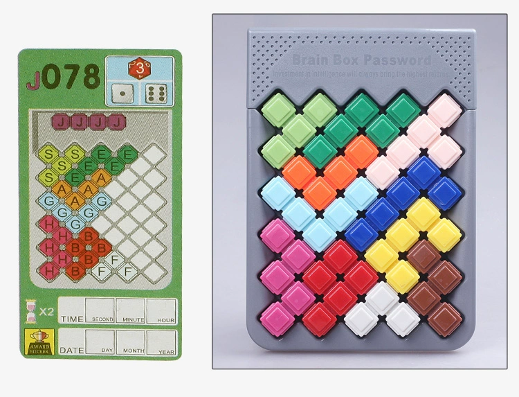 Little Goodies Mã khối thông minh 864 Tetris Puzzle Máy bay Câu đố Đồ chơi giáo dục - Đồ chơi IQ