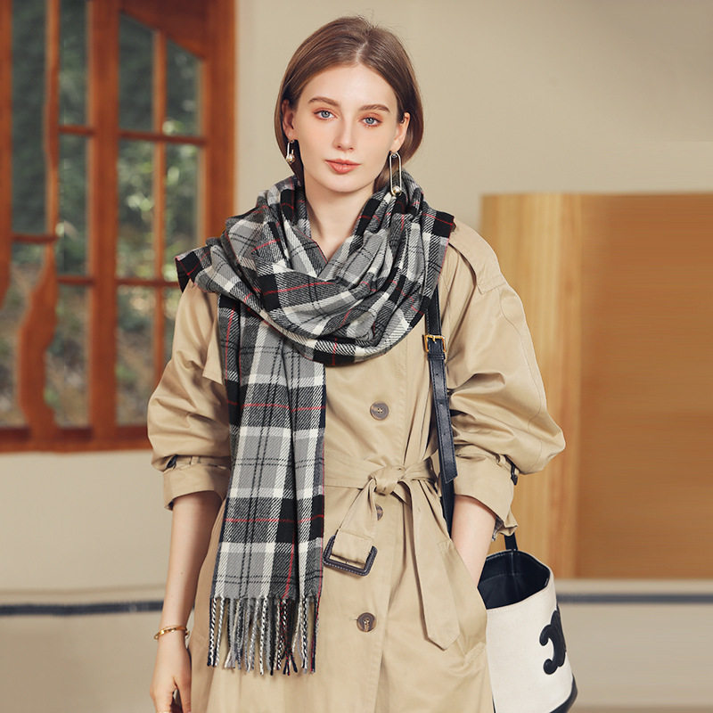 Candy Keen scarf female 2022 winter new fashion temperament thickened scarf birthday gift for girlfriend