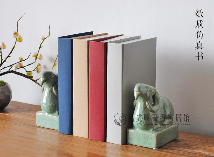 Trung Quốc mới rắn màu giả sách cuốn sách mô phỏng trang trí mô hình phòng khách phòng trang trí nhà cuốn sách trang trí nghiên cứu mô hình cuốn sách đồ dcor