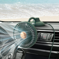 On-board fan van with double head 12V24 volt big truck refrigeration powerful USB connector car inside electric fan