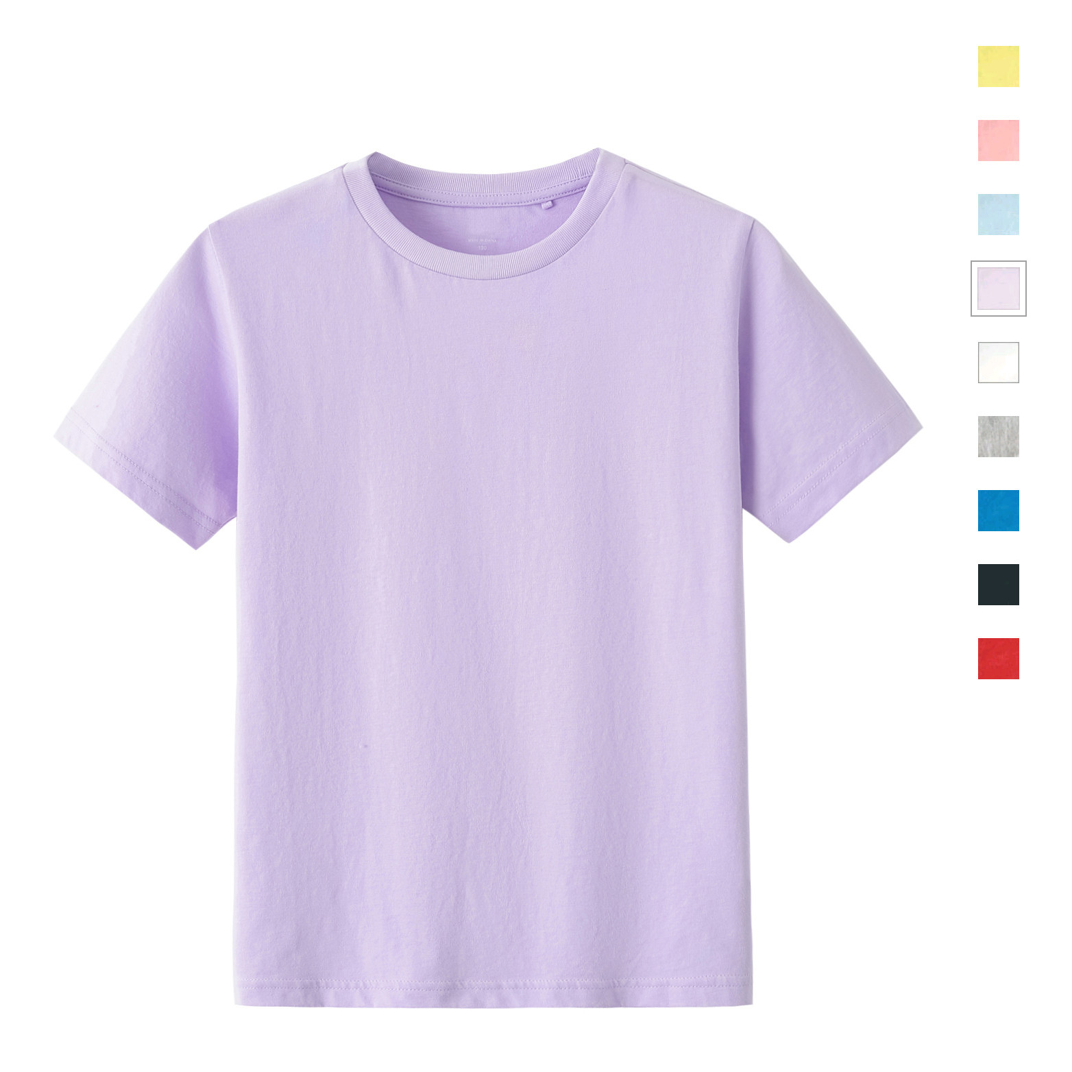 Children's short-sleeved t-shirt male cotton children's girls short-sleeved round neck half-sleeved bottoming shirt baby solid color short sleeves