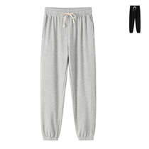 Spring Autumn Season Huafg Grey Sports Pants Women Loose Bunches Pants High Waist Little Substraight Drum Casual Kharenwear Pants