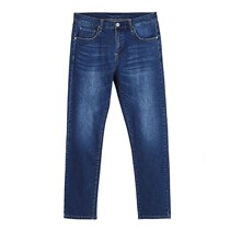 Fan jeans Mens straight drum Damp Elastic Winter Mens Casual Long Pants Fit Straight Cylinder Light Slings Ice Silk