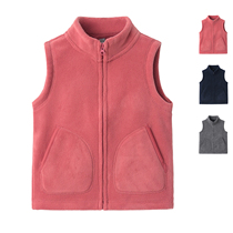 Children Shake Grain Suede Zig MALE AND FEMALE CHILDREN ROCKING GRAIN SUEDE VEST CLIP CHILDREN WINTER COLLAR CATCH SUEDE WAISTCOAT