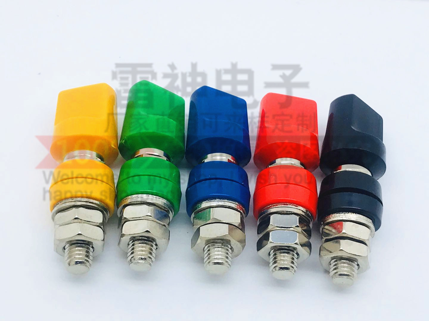 Copper 80A M8 terminal JXZ-3A2 power flat cap terminal 8 high current high voltage banana plug