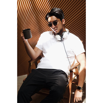 VINTAMERI HEAVY weight mercerized cotton T-shirt 260 GRAMS vintage khaki Xinjiang cotton solid color base slim short-sleeved men