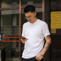 VINTAMERI HEAVY Silk Light Cotton T-shirt 260 gr Vintage Karma New Frontier Cotton Pure Color Beating Bottom Sashimi Short Sleeve Man