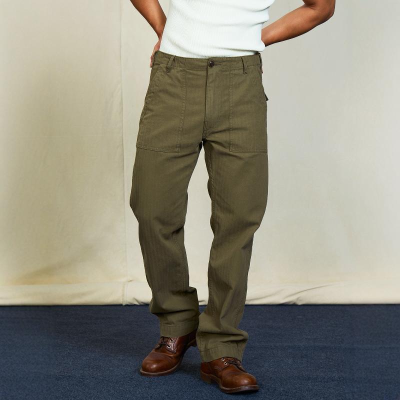 Vintage American Retro Replica 501 Military Pants Casual Hbt Amekaji Og107 Work Pants