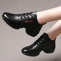 Square dance shoes dance shoes 2020 new spring sailor dance shoes women adult soft-soled mom shoes leather shoes