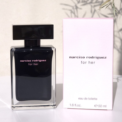 Narciso/Naxisu For Her, черный флакон, одноименная женская туалетная вода, 50 мл, черный мускус, EDT