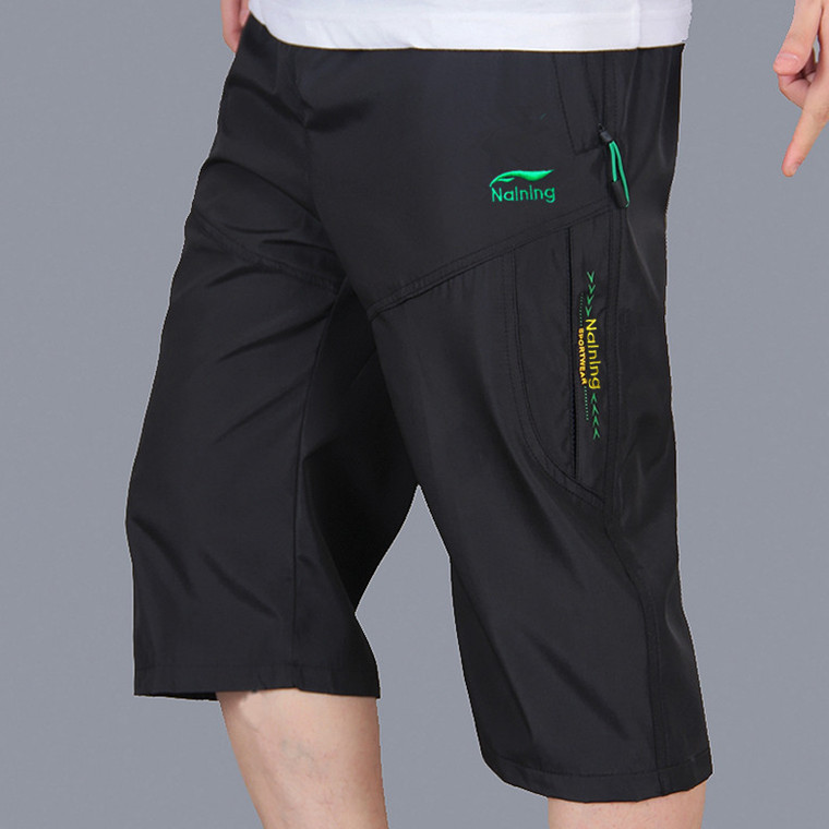 Mùa hè thể thao mỏng cắt quần của nam giới duy nhất hai lớp nhanh khô quần short thở thanh niên quần lỏng lớn ống túm năm quần quần short thể thao nam adidas