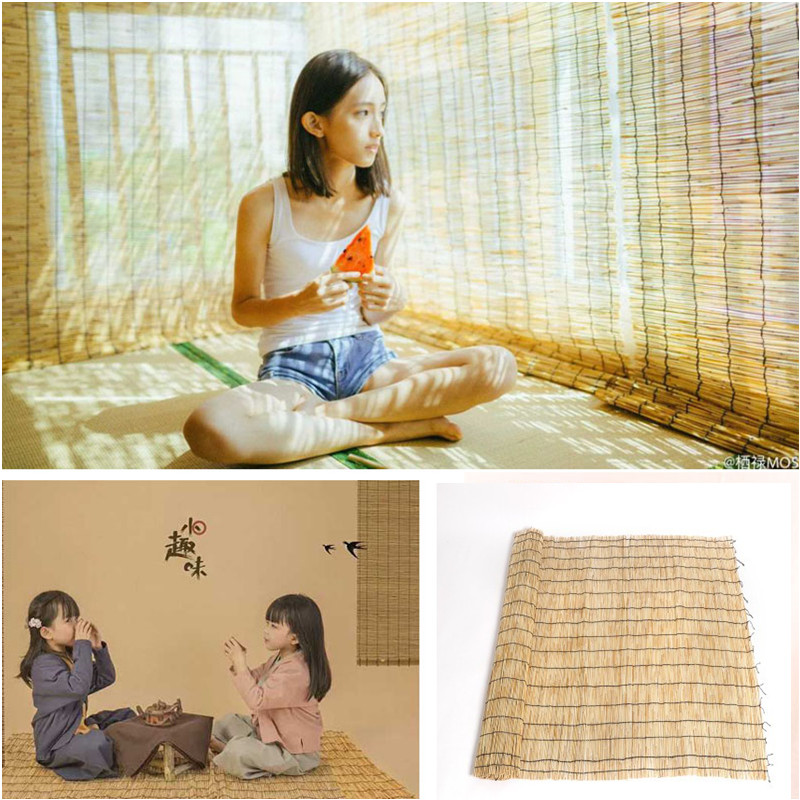 Antique wedding dress private room photo photography props photo studio children's meticulous painting photo photo background props straw mat curtain