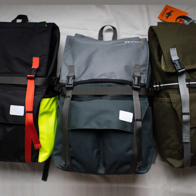 Ancestral and the large capacity double shoulder bag short travel outdoor computer function Shoulder Bag 17-inch Ins