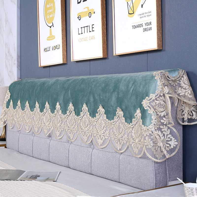 2022 new headboard cover cloth towel dust towels 1 8 m 2 m headboard cover backrest towel dust cover upscale
