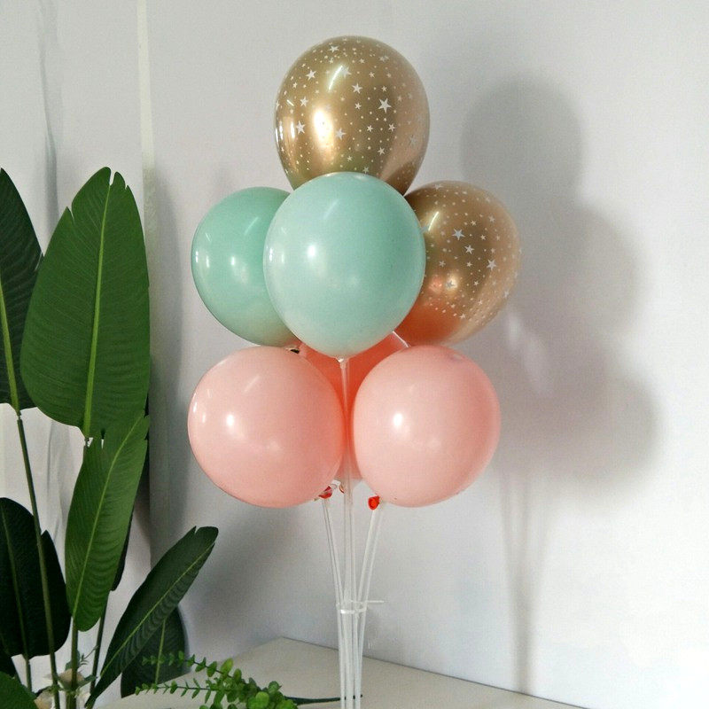 Creative Macaron pearl color double layer balloon birthday party scene decoration table floating shop opening wedding room decoration