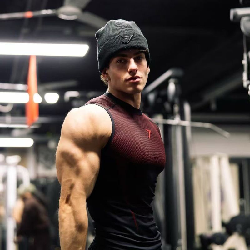 New Gymsahrk Onyx5.0 Superhero Vest for Men, 3D Honeycomb Sports Quick-Drying High-Elastic Tight-Fitting Vest
