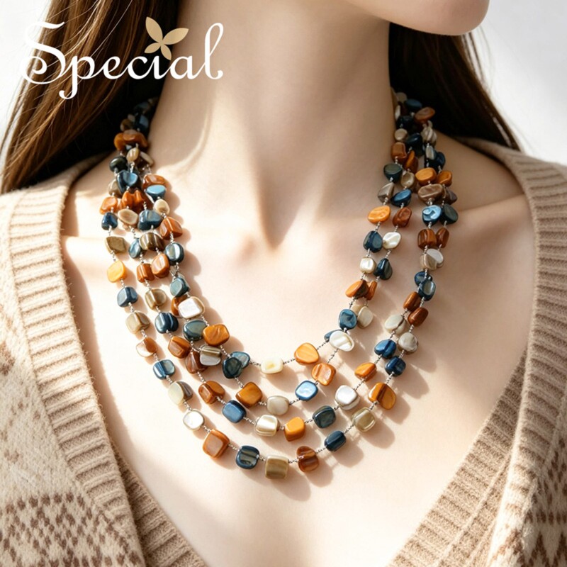 Special Retro Personalized Design Niche Multi-Layered Necklace Choker Clavicle Chain for Women Handmade 2026 Gift