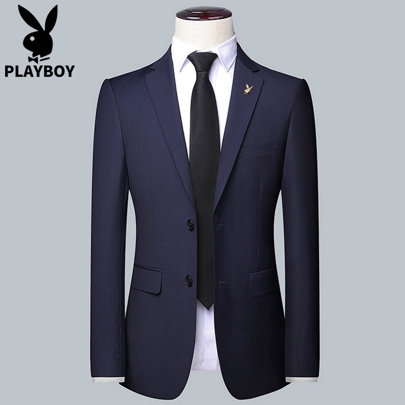 Playboy Suit Set for Men, Korean Style Slim-Fit Jacket, Professional Attire, Groom's Wedding Suit, Small Suit Jacket Playboy Suit Set for Men, Korean Style Slim-Fit Jacket, Professional Attire, Groom's Wedding Suit, Small Suit Jacket