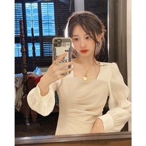 Design sense niche split dress cold wind womens high-end spring style 2022 new artistic skirt