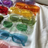 Прямоугольные очки в стиле хип-хоп на солнечной энергии, 2 карат