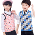 Áo vest trẻ em mới cộng với nhung xuân và mùa thu em bé thân thiết với bé trai boy gái cổ tròn vest ấm áp áo khoác ba lỗ có mũ bé gái Áo ghi lê