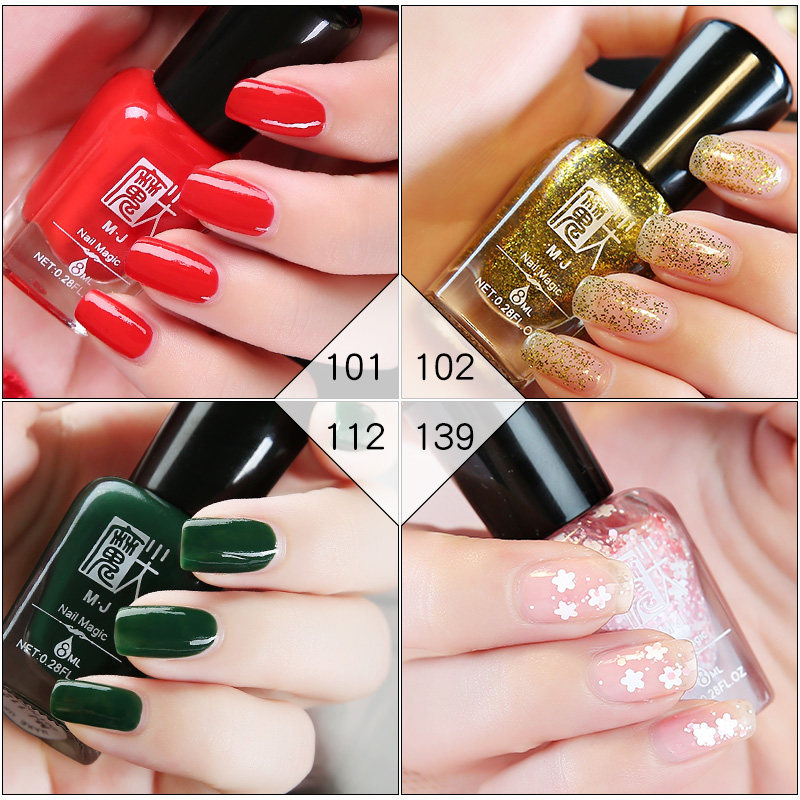 水性指甲油  可剥无毒酒红色亮片裸色持久不掉色南瓜色可撕拉