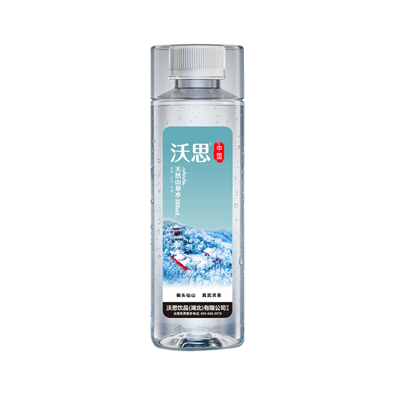 沃思天然高端水24瓶直供水山泉水家庭饮用水低钠/380毫升/24瓶